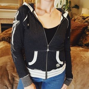 Miss Me embellished zip up